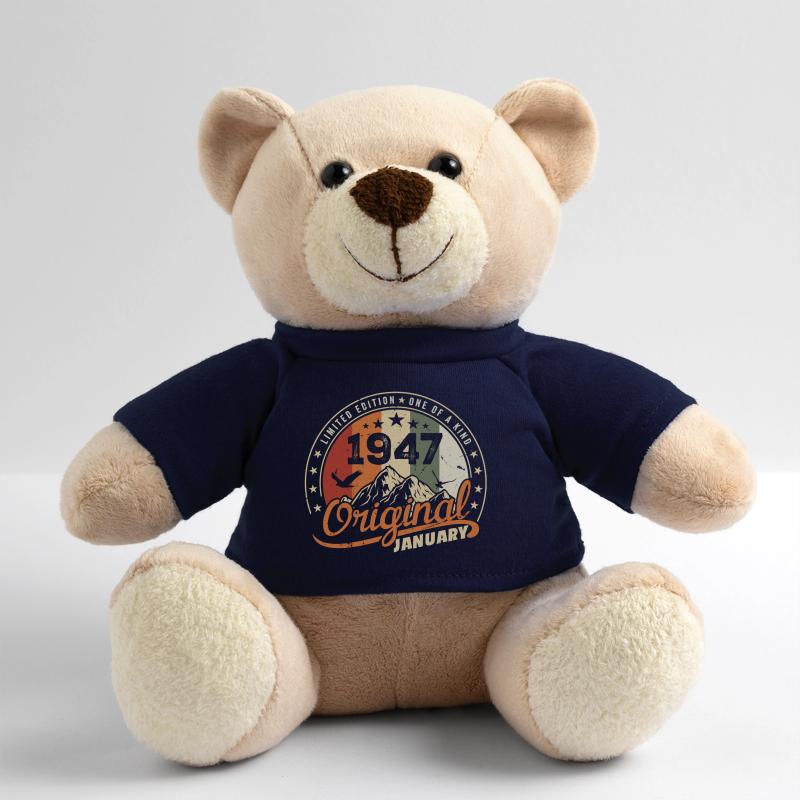 Original Né en Janvier Anniversaire | Janvier 1947 Nounours