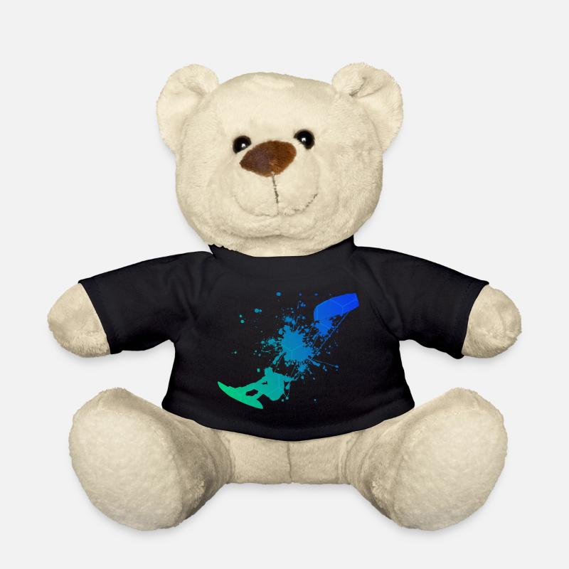 Kitesurfing Herren Kiten Kitesurfer Kite - Teddy - Schwarz