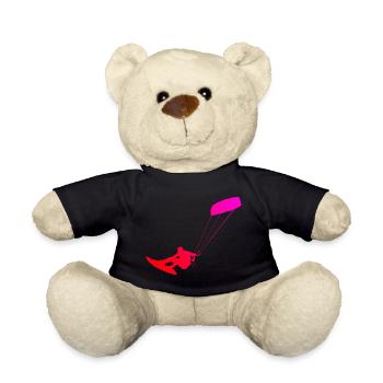 Kitesurfing Kitesurfing Kiten Kitesurfer Men - Teddy Bear - black - Front