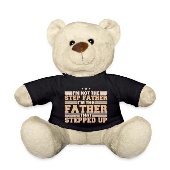 Stolzer Vater Tochter Vater Sohn Geschenk Snark - Teddy - Schwarz - Vorne