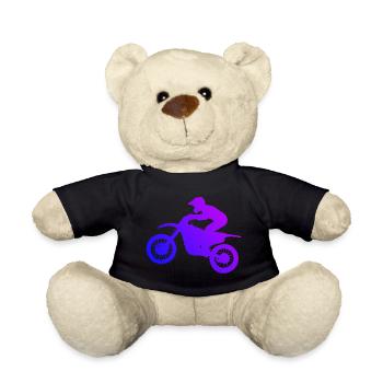 Motocross Supermoto Freestyle Motocross Dirt Biker - Teddy - Schwarz - Vorne