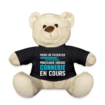 Prochaine connerie rigolo - Nounours - noir - Devant