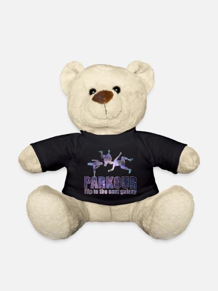 Parkour Freerunning Le Parcour Traceur Gift - Teddy Bear - black