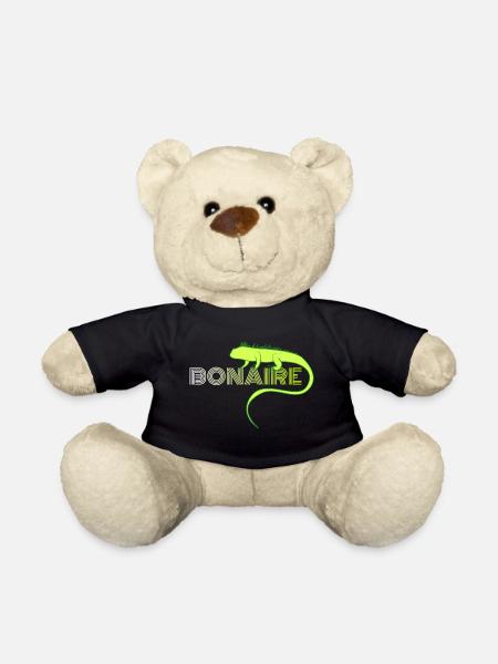 Bonaire Design Green - Teddy Bear - black