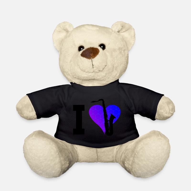 Saxofon Saxophonist Herren Saxophon Damen Saxophon - Teddy - Schwarz
