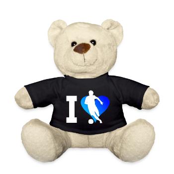Football Football Soccer Soccer Game - Teddy Bear - black - Front