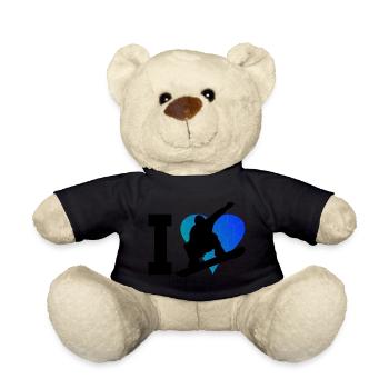 Snowboard hommes snowboarder sports d'hiver femmes - Nounours - noir - Devant