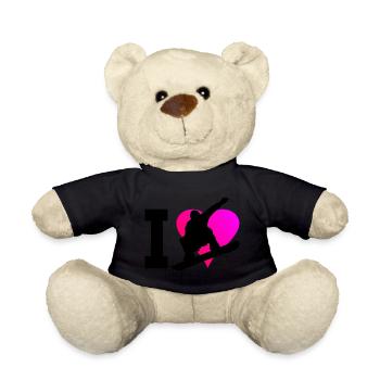 Herren Wintersport Snowboarding Snowboarder - Teddy - Schwarz - Vorne