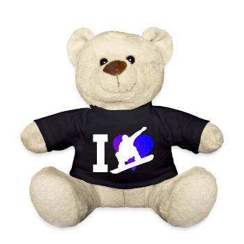 Sports d'hiver snowboarders hommes snowboard femmes - Nounours - noir - Devant