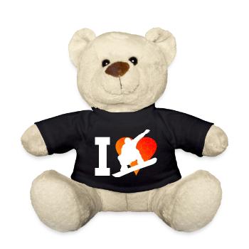 Snowboard Femmes Snowboard Hommes Snowboarder - Nounours - noir - Devant