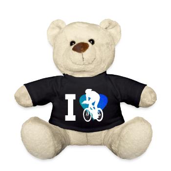 Men's road bike racing women's road cycling - Teddy Bear - black - Front