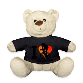 Men's Road Bike Road Cycling Ladies - Teddy Bear - black - Front
