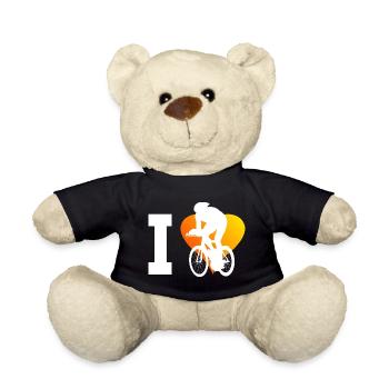 Women's Road Cyclists Road Cycling Roadbike - Teddy Bear - black - Front