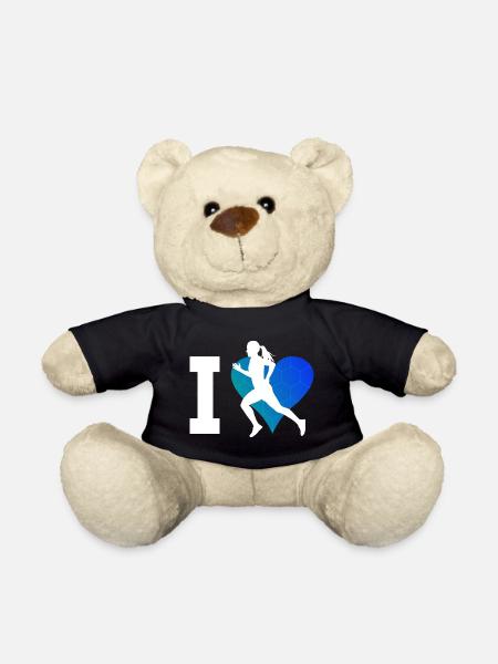 Jogging Men's Running Jogging Race Fitness - Teddy Bear - black