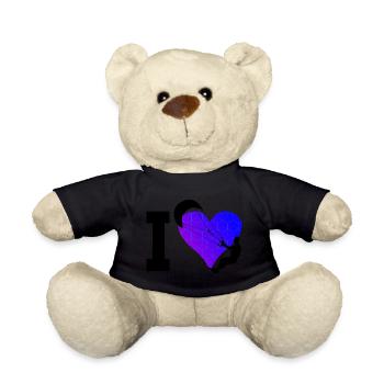 Kitesurfing Men Kitesurf Kite Kite Kiten Kitesurfer - Teddy Bear - black - Front