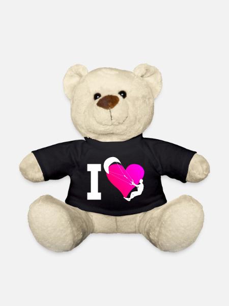 Kitesurfer Kitesurfing Damen Kitesurfen Kite - Teddy - Schwarz