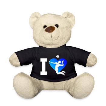 Volley Volleyball Player Beach Volleyball Volleyball - Teddy Bear - black - Front