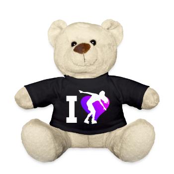 Rollschuh Roller Skates Roller Skating Rollschuhla - Teddy Bear - black - Front