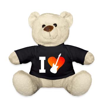 Guitare Homme Guitare Femme Guitariste Gitarris - Nounours - noir - Devant