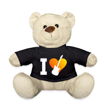 Guitare Hommes Guitare Guitariste Femmes Guitare Joue - Nounours - noir - Devant
