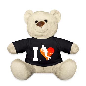 Floorball Floorball Jeux Hommes Femmes Floorball - Nounours - noir - Devant