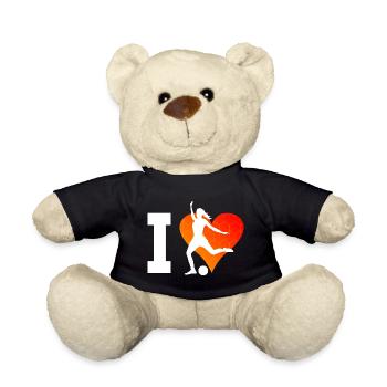 Fussballer Fussballspielen Fussballspieler - Teddy - Schwarz - Vorne