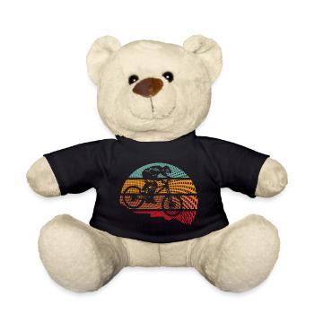 Mountain Downhill Bike MTB Retro Fahrrad Biking - Teddy Bear - black - Front