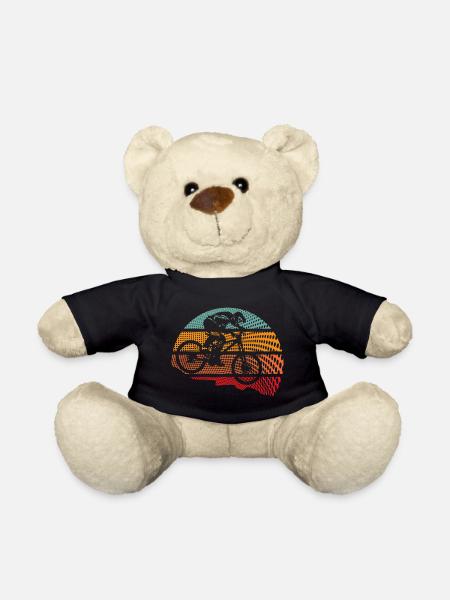 Mountain Downhill Bike MTB Retro Fahrrad Biking - Teddy - Schwarz