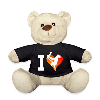 Women's Skater Skateboarding Skating Skateboarder - Teddy Bear - black - Front