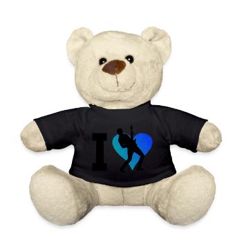 Guitare Femmes Guitare Electrique Homme Guitariste - Nounours - noir - Devant