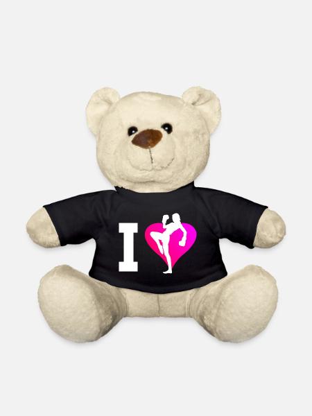 Men's Kickboxing Women Kickboxing Boxing Kickboxing - Teddy Bear - black