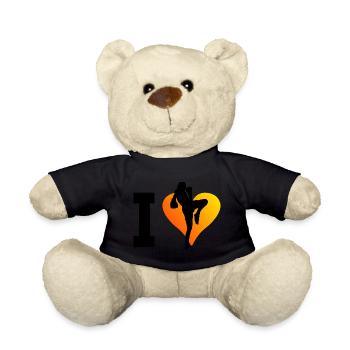 Thai Boxing Thai Boxing Men Thai Boxing Women - Teddy Bear - black - Front