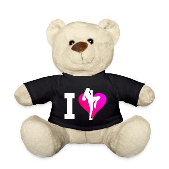 Thai Boxing Men Women Thai Boxing Thaiboxing - Teddy Bear - black - Front