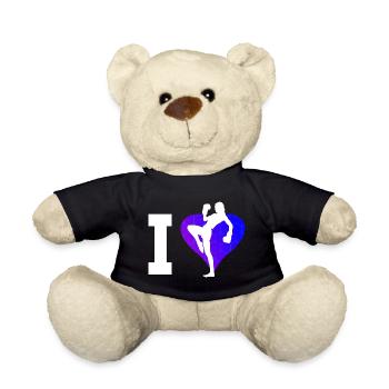 Kickboxing Hommes Kickboxing Femmes Boxe - Nounours - noir - Devant