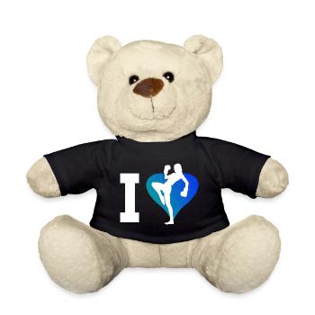 Women's Kickboxing Men's Kickboxing Kickboxer - Teddy Bear - black - Front