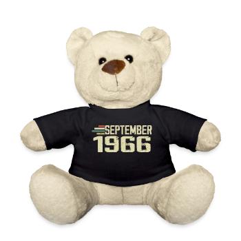 September 1966 Vintage Gift Idea September 1966 - Teddy Bear - black - Front