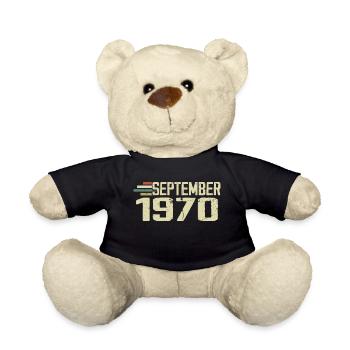 September 1970 Vintage Geschenkidee September 1970 - Teddy - Schwarz - Vorne