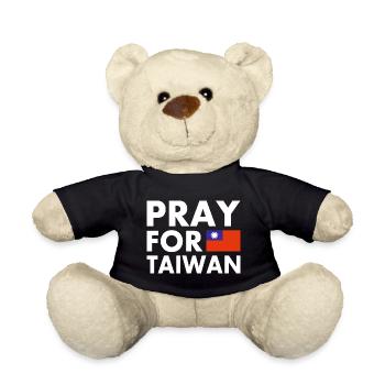 Pray for taiwan - Nounours - noir - Devant