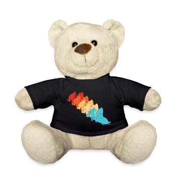 Bobsleigh Track Men's Bobsleigh Driving - Teddy Bear - black - Front