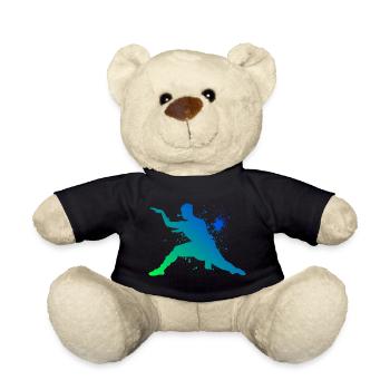 Kungfu Kung Fu Arts Martiaux Hommes Wushu Femmes - Nounours - noir - Devant