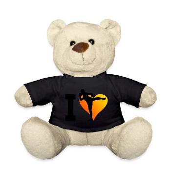 Muay Thaï Homme Boxe Thaï Femmes Boxeur Thaï - Nounours - noir - Devant