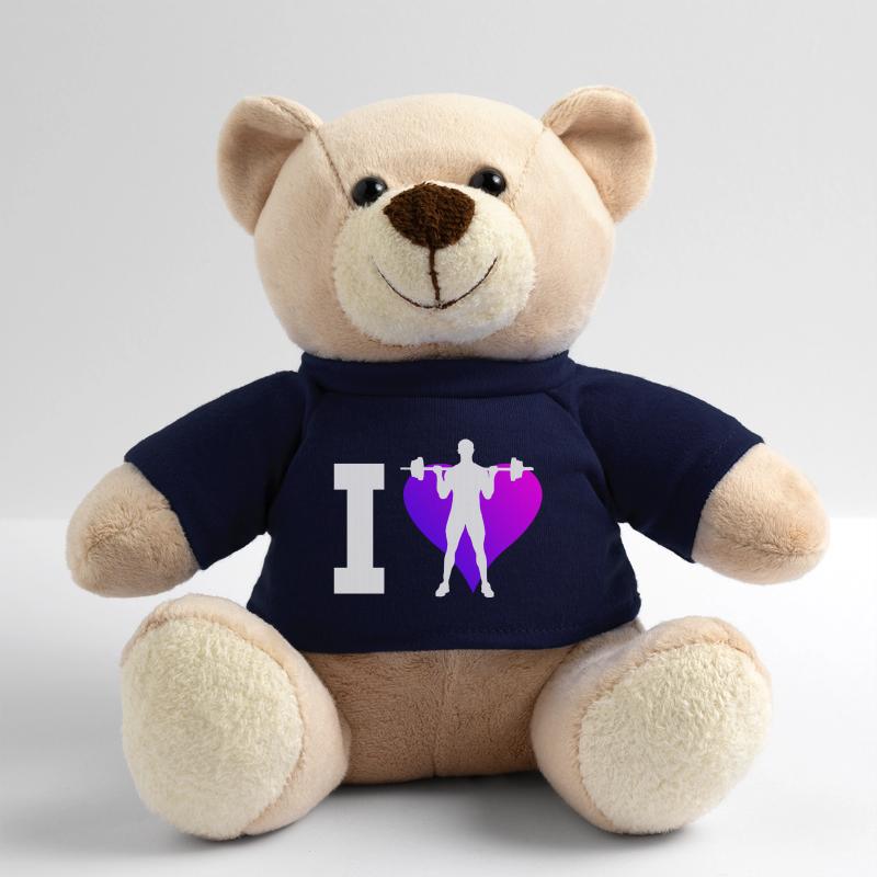 Strength Training Endurance Training Men Weightlifting Teddy Bear