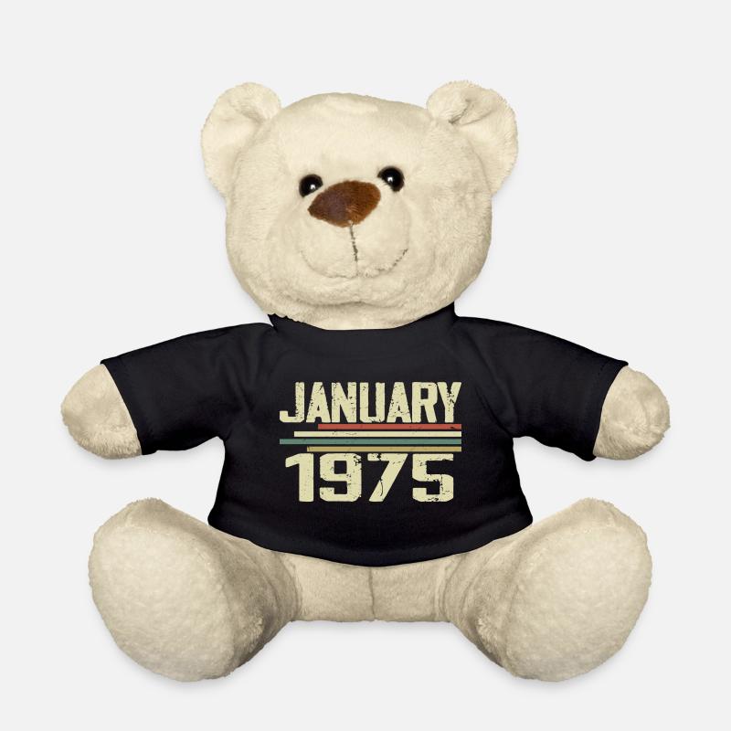 January 1975 - Birthday Gift January 1975 - Teddy Bear - black