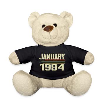 Janvier 1984 - Cadeau d’anniversaire Janvier 1984 - Nounours - noir - Devant
