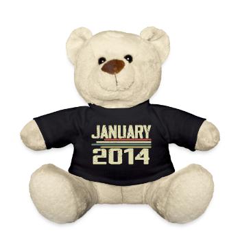 Janvier 2014 - Cadeau d’anniversaire Janvier 2014 - Nounours - noir - Devant