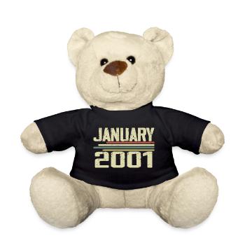 January 2001 - Birthday Gift January 2001 - Teddy Bear - black - Front