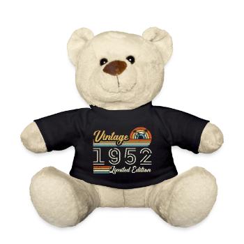73 Jahre Jubiläum | Jahrgang 1952 Geschenk 1952 - Teddy - Schwarz - Vorne