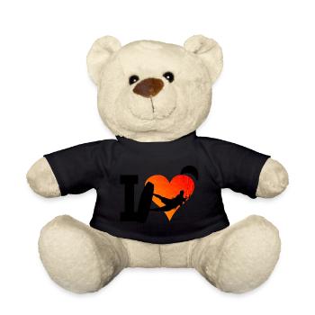 Kiten Kite Kitesurf Women Kitesurfer Kitesurfing - Teddy Bear - black - Front