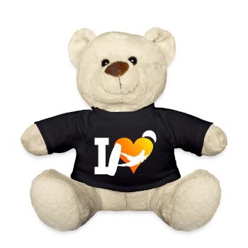 Kitesurfing Women Kite Kiting Men Kitesurfing - Teddy Bear - black - Front