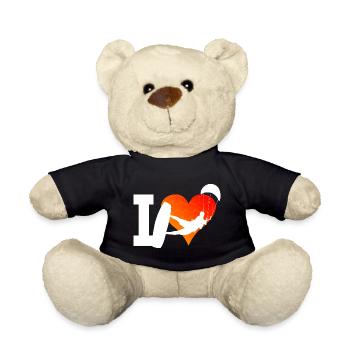 Women Kitesurfing Kitesurfer Kite Kite Men - Teddy Bear - black - Front